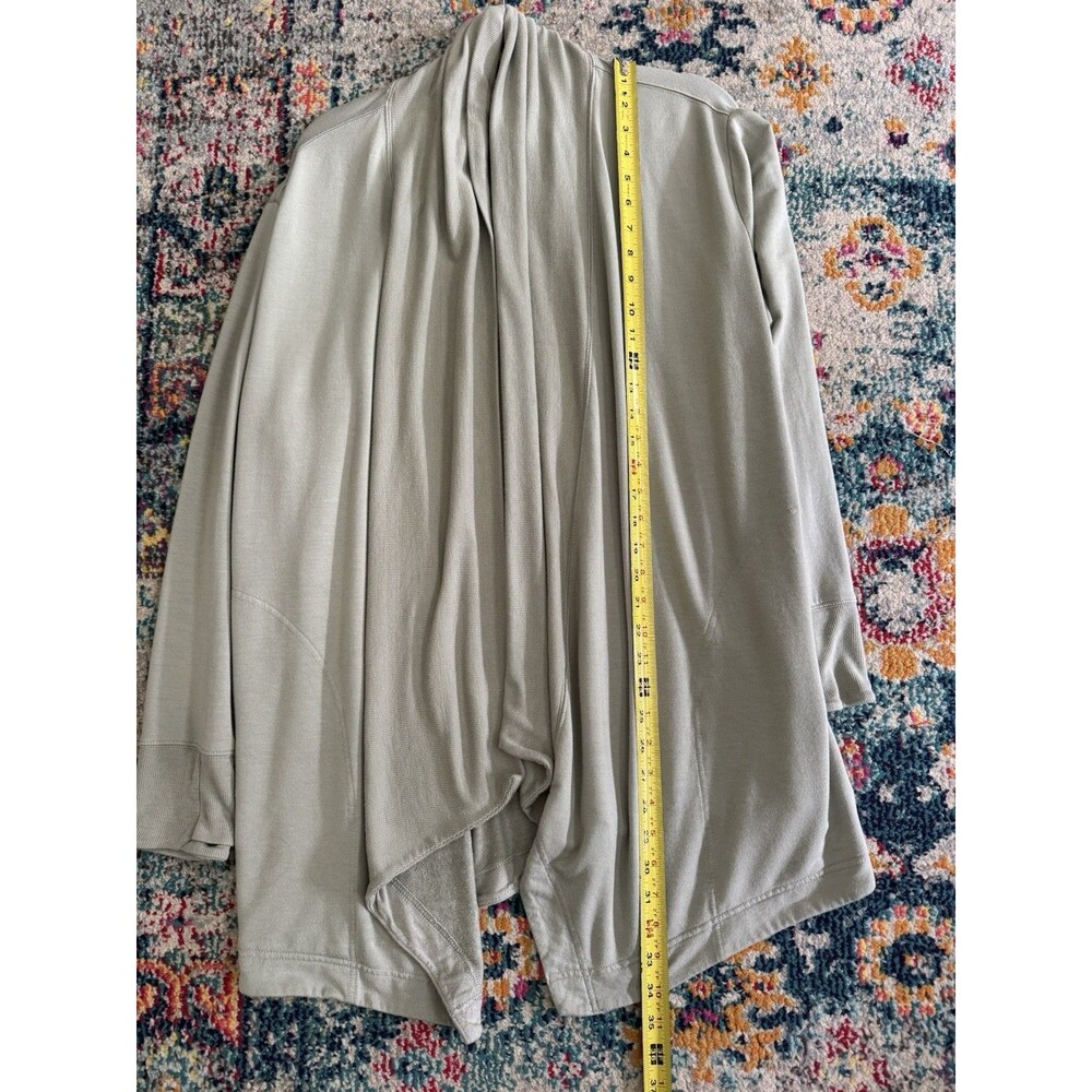 Athleta Pranayama Restore Rib Wrap in Sage Green Women’s Size XL Pockets Lounge - Picture 7 of 10